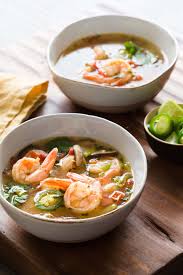 tom yum thai soup with shrimp a