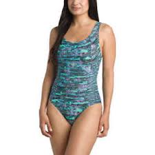 Details About Speedo Womens Front Shirred One Piece Swimsuit Teal Various Sizes New