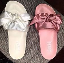 Fenty Bow Slides Fasion In 2019 Shoes Sandals Shoes
