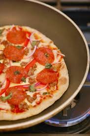 stovetop pizza making pizza without an