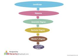 Education Degree Hierarchy Chart Hierarchystructure Com