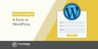 how to create a form in wordpress fast