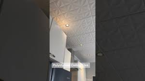 polystyrene ceiling tiles quick fix to