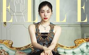 kim yuna is a dess on the cover of
