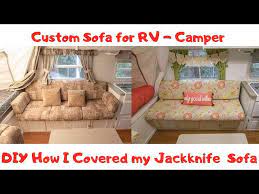 how to cover custom rv jackknife sofa