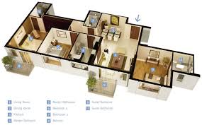 Single Story 3 Bedroom House Interior