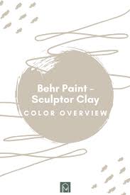 Behr Sculptor Clay Paint Color