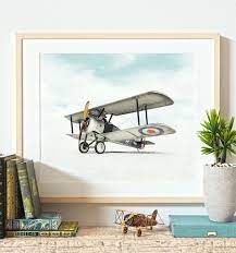 Vintage Airplane Nursery Decor