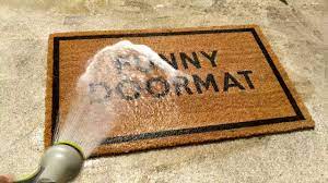 how to clean a doormat you