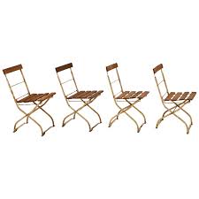 Find your wooden folding arm chair that is affordable and that remains one for the ages, keeping up with find the best discounts on wooden folding arm chair at alibaba.com, and reach reliable sellers and vendors with. Set Of Four Slatted Wood And Metal Folding Outdoor Garden Chairs At 1stdibs