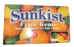 sunkist fruit gems 2 lbs cans box