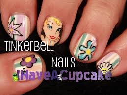 tinkerbell nail art you