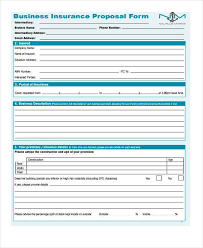Free 10 Insurance Proposal Form Samples In Sample Example