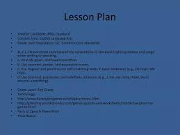 lesson plan powerpoint presentation