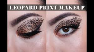 halloween leopard print eye makeup