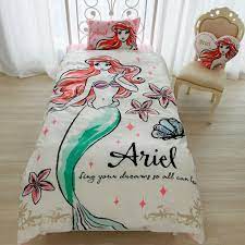 Ariel Little Mermaid Covering Bed Set