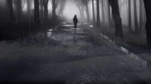 walking alone in the rain depression