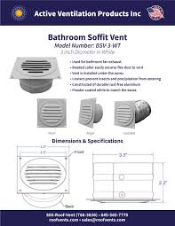 3 inch bathroom soffit vents 3 inch