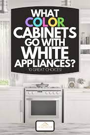color cabinets go with white appliances