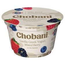 chobani yogurt vanilla greek mixed
