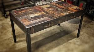 Made with solid wood and durable metal framing for the demands of everyday use. Building A Rustic Industrial Desk Youtube