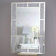 Diamond Crush Mirrored Wall Mirror
