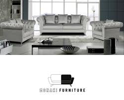 chesterfield sofa set velvet grey