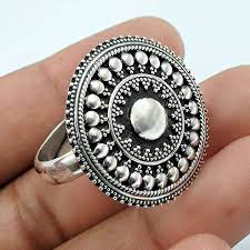 solid 925 sterling silver ring ethnic