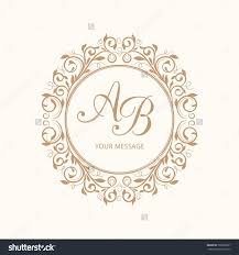 Elegant Floral Monogram Design Template For One Or Two