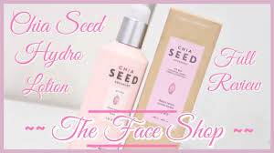 the face chia seed hydro lotion
