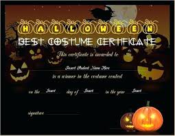 Awards Certificates Free Printable Award Halloween For