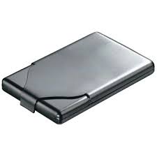 It's the perfect gift for the man on the go, as it can double as a desk holder and a carrying case! Brushed Silver Chrome Metal Business Card Or Credit Card Holder Case Promise Promo