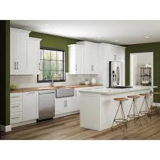 Find rustic stock kitchen cabinets at lowes today. Home Decorators Collection Wchester Light Vespar White Thermofoil Plywood Shaker Stock Semi Custom Base Kitchen Cabinet 18 In W X 24 In D B18l Wvw The Home Depot