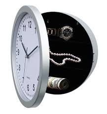 Wall Clock With Safe Offer Buy