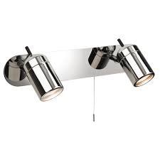 Atlantic Twin Bathroom Wall Spotlights