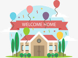 Vector Lovely Welcome Home Color Lovely Childlike Png And Vector