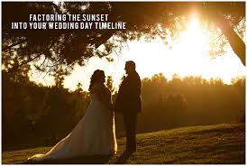 sunset into your wedding day