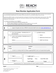 Fillable Online Medical Patient Application Form Reach Community