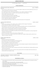 Start your new career right now! Trade Compliance Resume Sample Mintresume