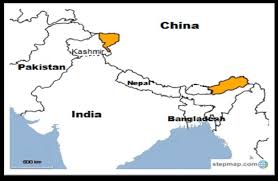1962 India China Border War The Shaded Areas In The Map