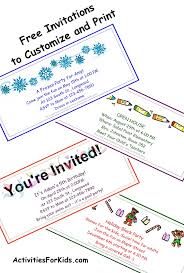 printable party invitations for kids