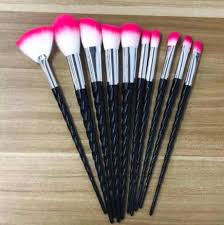 gothic black unicorn ombr makeup brush