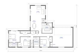 3 Bedroom L Shaped House Plan