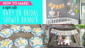 cutest baby or bridal shower banner
