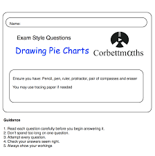 Drawing Pie Charts Practice Questions Corbettmaths