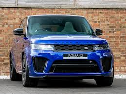 Check out range rover sport variants images mileage interior colours at autoportal.com. 2018 Used Land Rover Range Rover Sport Svr Estoril Blue
