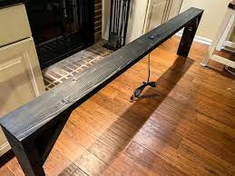 Powered Wood Console Table 5 Inches