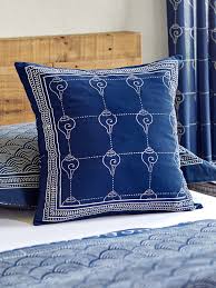 rustic asian throw pillow cover navy