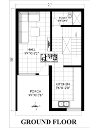 20 30 Duplex House Plans West Facing