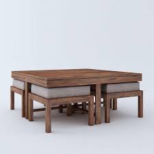 31.13 kb, 300 x 300. Timor Coffee Table With 4 Stools Center Table Plusone India
